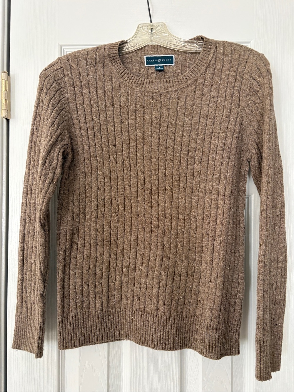 Karen Scott Cable Knit Sweater